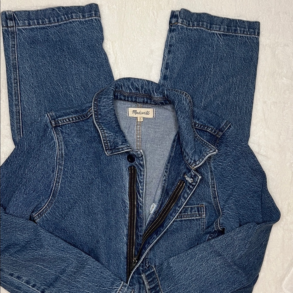 Madewell Denim Utility Coveralls Size M - Picture 6 of 12